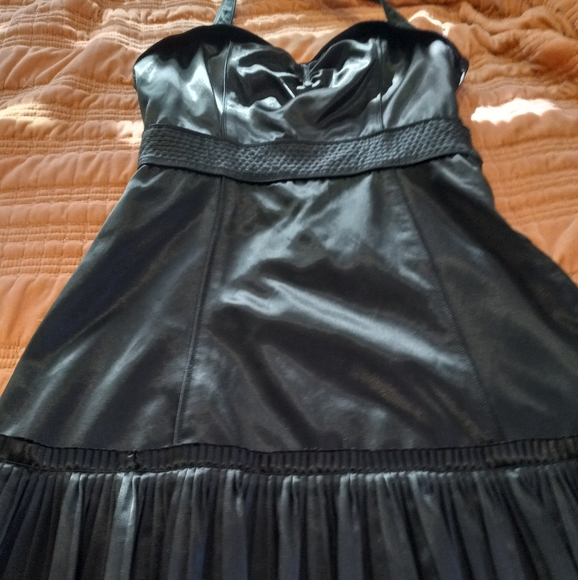 Marc Jacobs Black Satin Mini Halter Dress | 8 - Picture 4 of 16